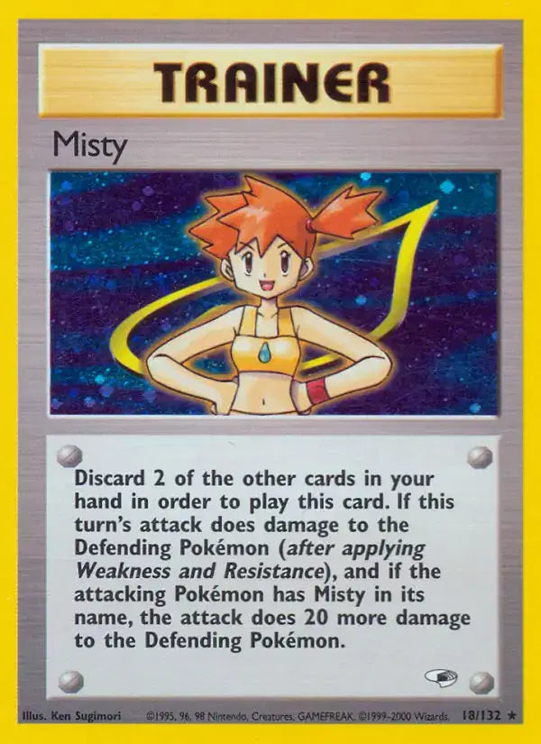 Misty (18) Gym Heroes Holo Rare 18