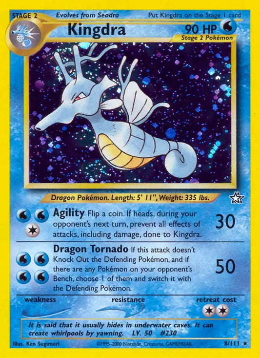 Kingdra Neo Genesis Holo Rare 8