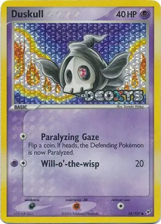 Duskull EX Deoxys Common 58 Reverse Holo