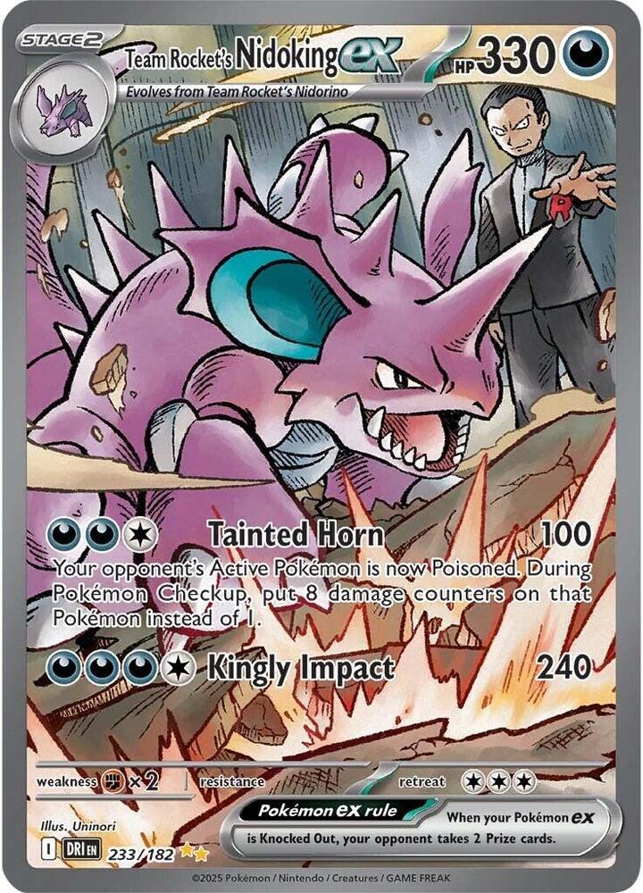 Team Rocket's Nidoking ex - 233/182 - SV10: Destined Rivals (DRI) SV10: Destined Rivals
