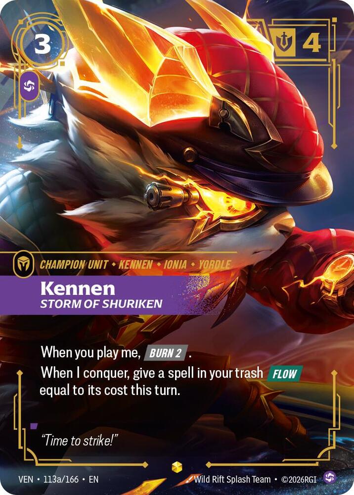 Kennen, Storm of Shuriken (Alternate Art) - Vendetta (VEN)