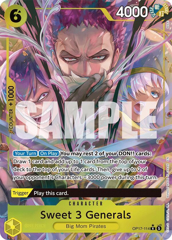 Sweet 3 Generals (Alternate Art) - The World's Strongest Warriors (OP17)