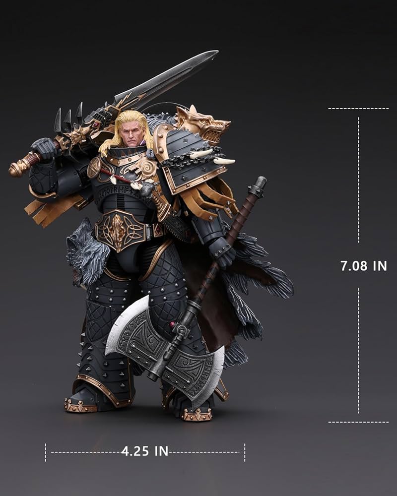 Warhammer the Horus Heresy Action Figure 1/18 Space Wolves Leman Russ Primarch of the VIth Legion
