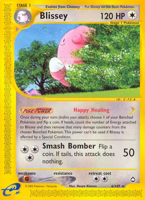 Blissey Aquapolis Rare 6