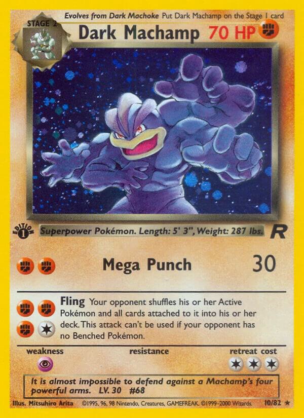Dark Machamp (10) - Team Rocket (TR) [First Edition]