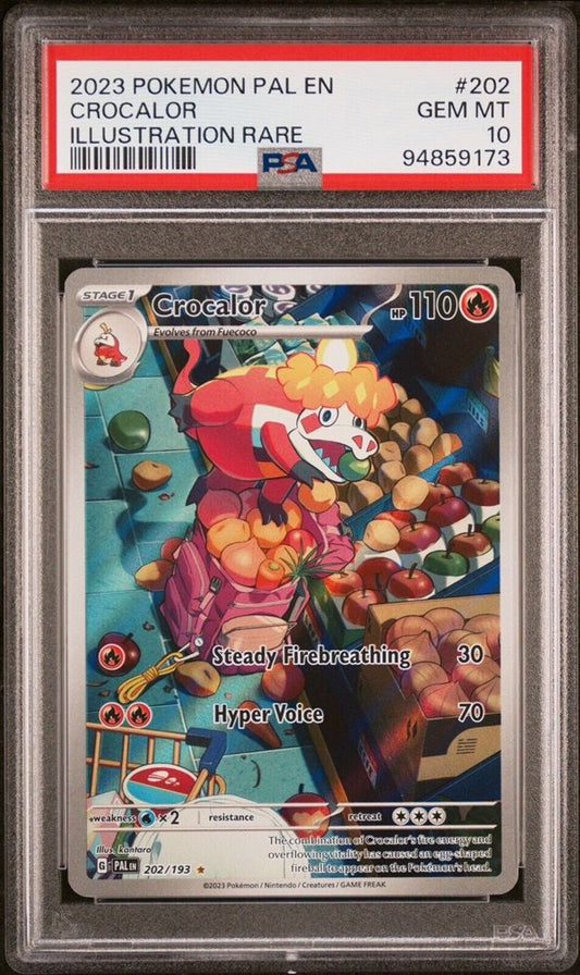Crocalor #202 Pokemon Paldea Evolved PSA 10 GEM MINT