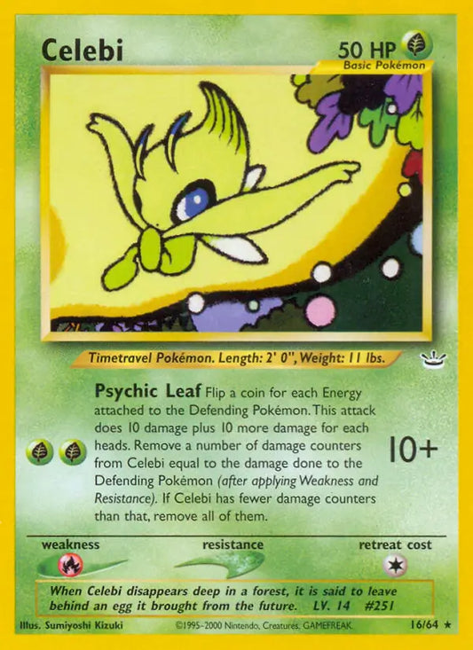 Celebi (16) Neo Revelation Rare 16