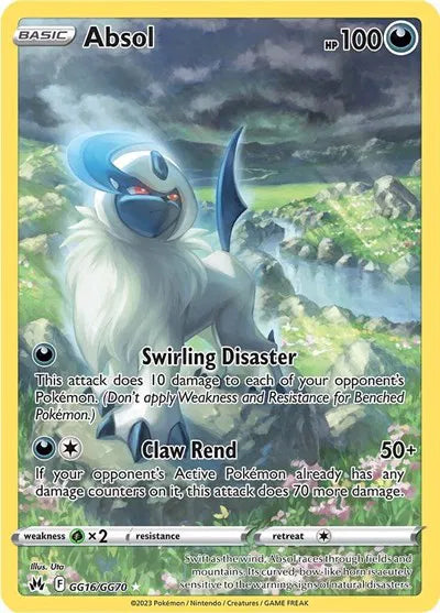 Absol Holo Rare GG16/GG70 Crown Zenith: Galarian Gallery