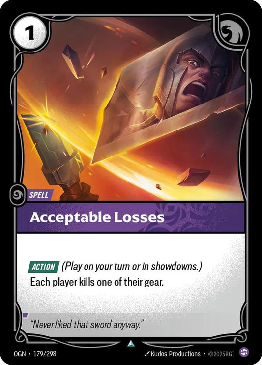 Acceptable Losses - Uncommon (179/298) Riftbound Origins
