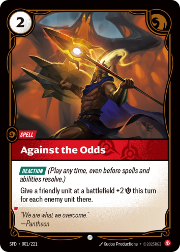 Against the Odds SFD-001/221 SPIRITFORGED