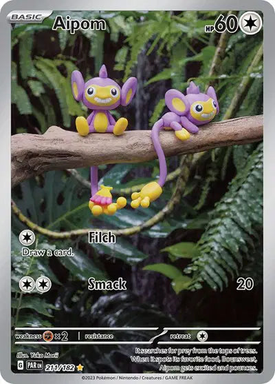 Aipom Pokemon (211/182) Paradox Rift