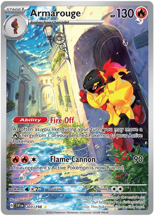 Armarouge Illustration Rare 203/198 Scarlet & Violet Base Set