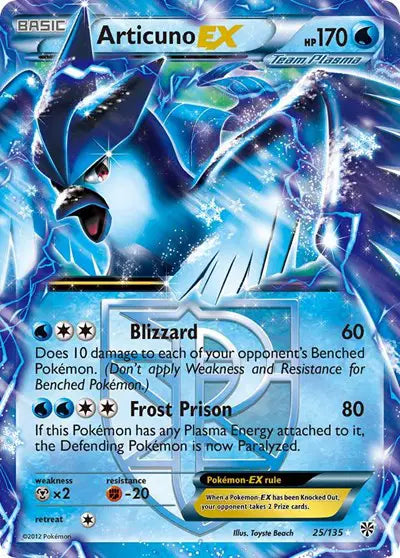 Articuno EX (25/135) Plasma Storm