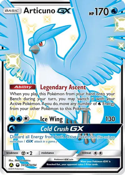 Articuno GX (SV54/SV94) Hidden Fates: Shiny Vault