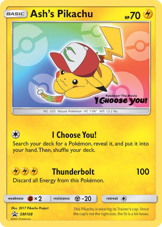Ash's Pikachu Promo • SM108