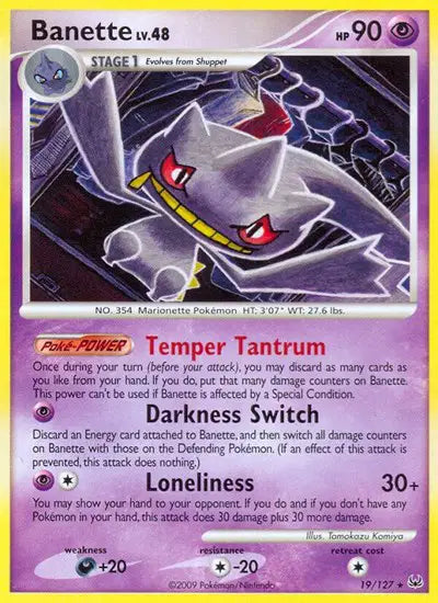 Banette (19/127) Platinum