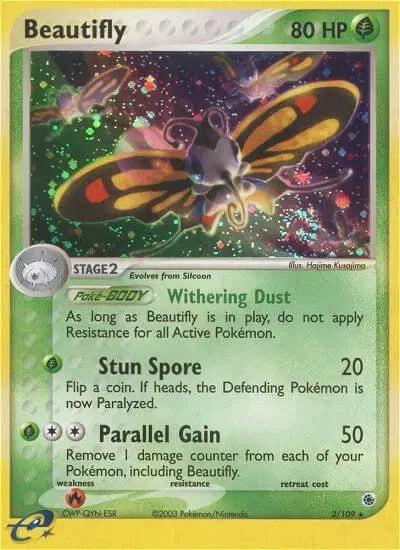 Beautifly (2/109) EX Ruby & Sapphire