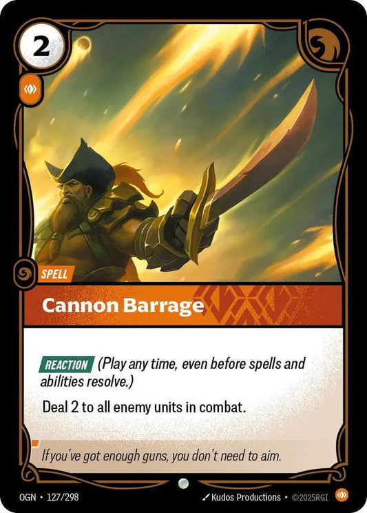 Cannon Barrage - Common (127/298) Riftbound Origins
