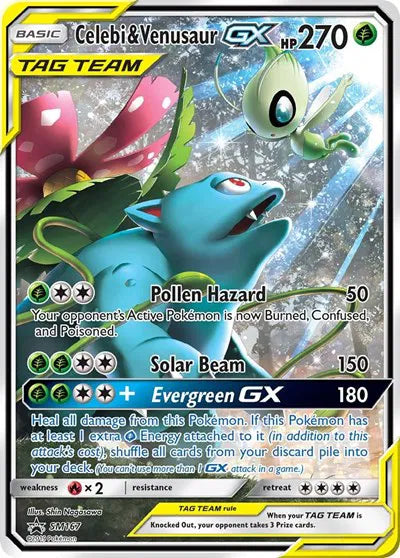 Celebi & Venusaur GX SM167 Sun & Moon Promo