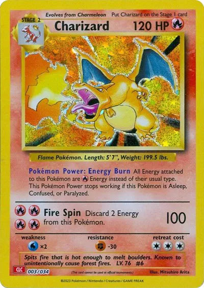 Charizard Pokemon Classic Collection 003/034 Trading Card Game Classic