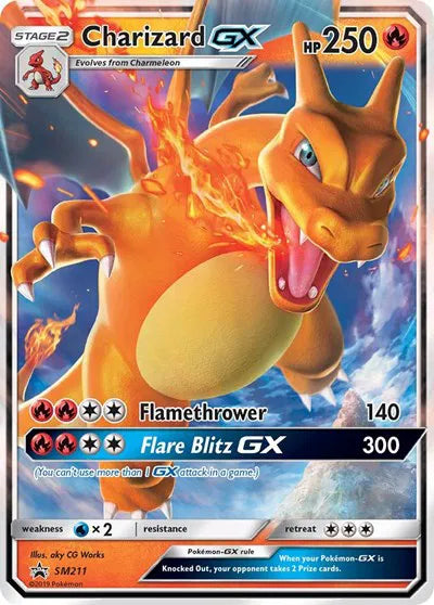 Charizard GX Sun & Moon Promo Promo SM211