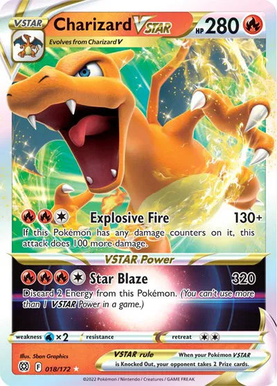 Charizard VSTAR Ultra Rare 018/172 Brilliant Stars