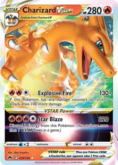 Charizard VSTAR Ultra Rare 019/159 Crown Zenith