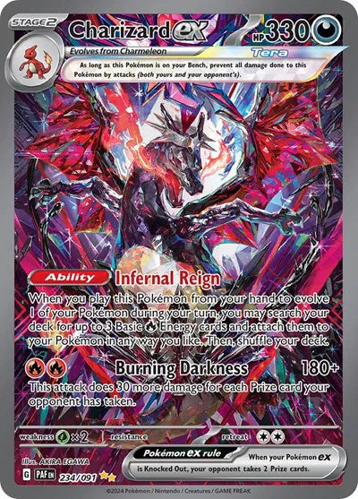 Charizard ex Special Illustration Rare 234/091 Paldean Fates