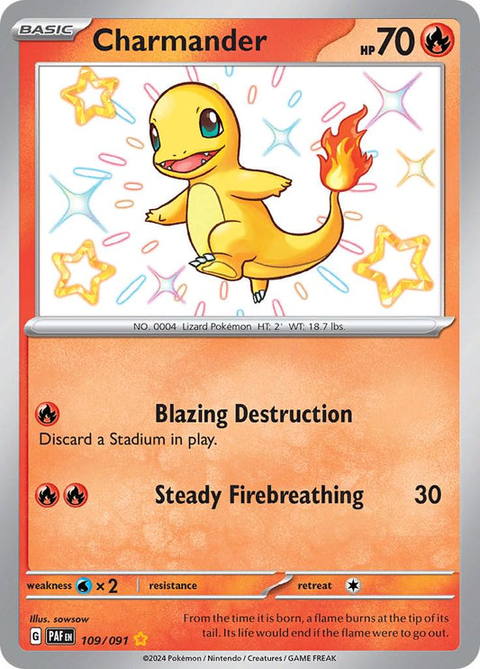 Charmander Shiny Rare • 109/091