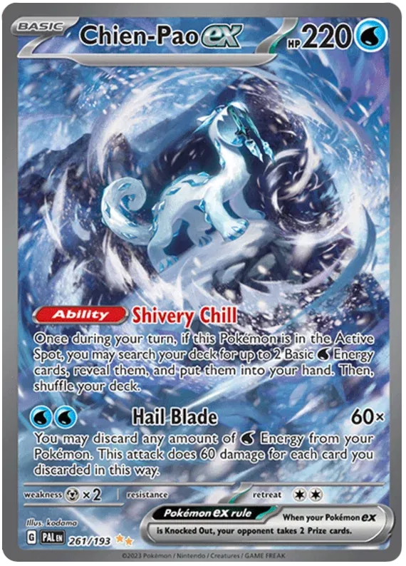 Chien-Pao ex 261/193 Special Illustration Rare 261/193 Paldea Evolved