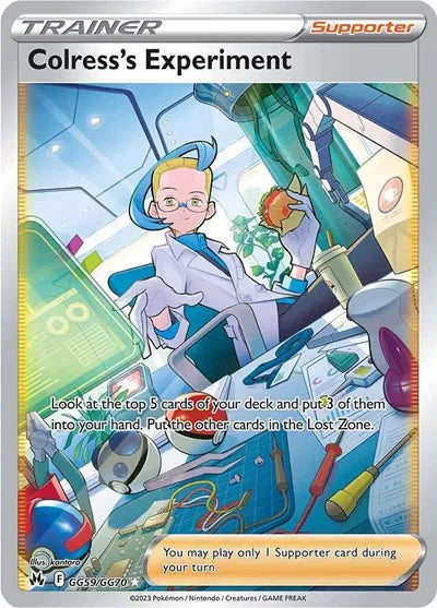 Colress's Experiment Ultra Rare GG59/GG70 Crown Zenith