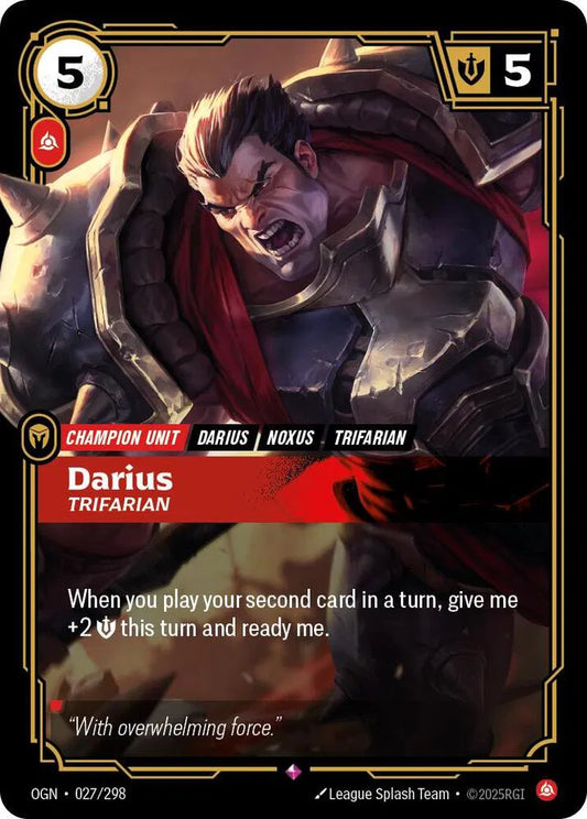 Darius - Trifarian Origins Rare 027/298