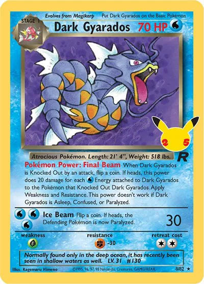 Dark Gyarados  8/82 Celebrations: Classic Collection