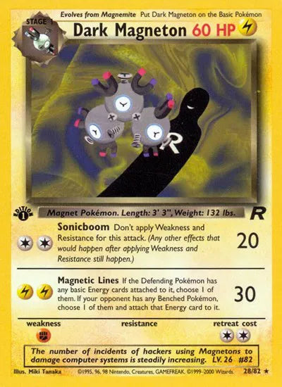 Dark Magneton Rare 28 Team Rocket
