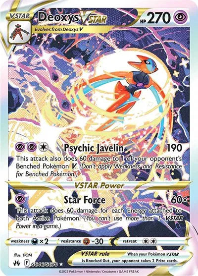 Deoxys VSTAR Ultra Rare GG46/GG70 Crown Zenith
