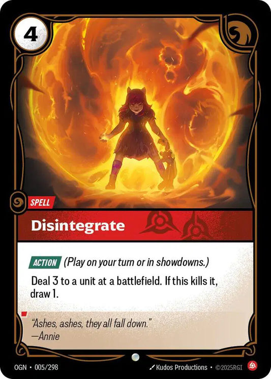 Disintegrate - Common (5/298) Riftbound Origins