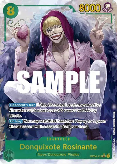 Donquixote Rosinante (OP04-119)(Alternate Art) (SEC) Kingdoms of Intrigue