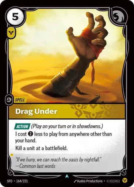 Drag Under Spiritforged Uncommon • 164/221 Normal