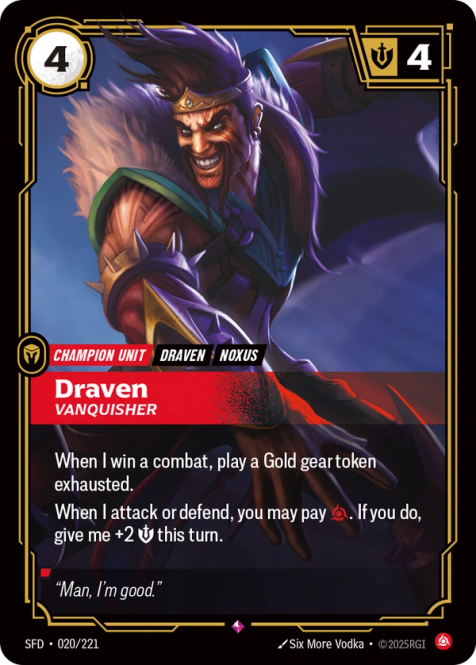 Draven, Vanquisher SFD-020/22