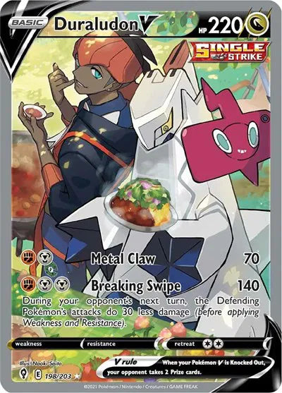 Duraludon V (Alternate Full Art) Ultra Rare 198/203 Evolving Skies