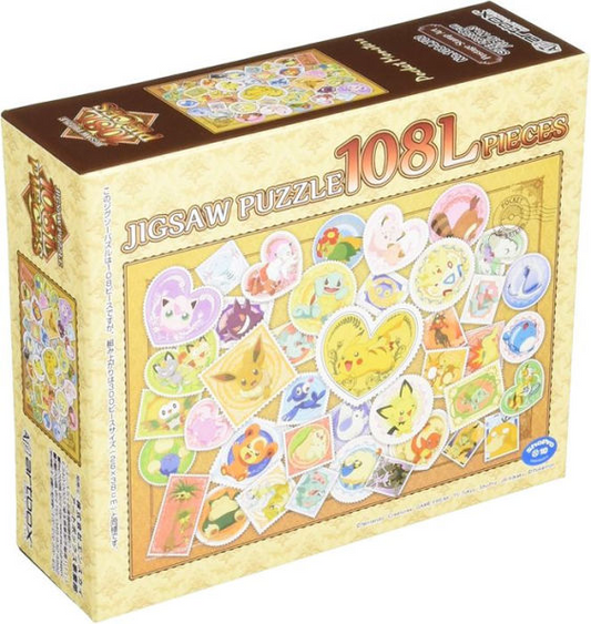 ENSKY PK108-L01 108LP Puzzle - Postage Stamp Art "Pokemon", Ensky Puzzle