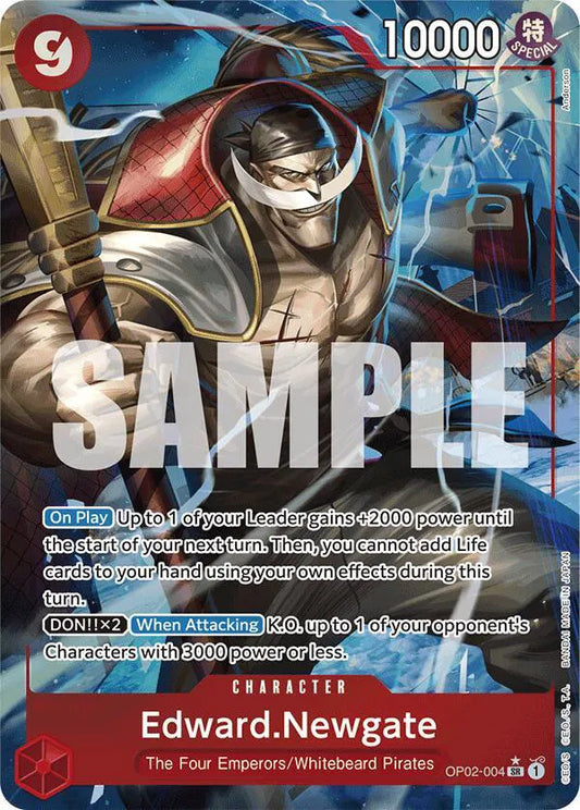 Edward.Newgate (OP02-004) (Alternate Art) Premium Booster - Near mint-mint (NM-MT)