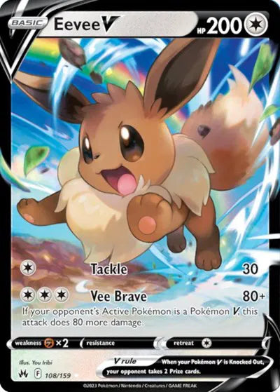 Eevee V Crown Zenith Ultra Rare 108/159