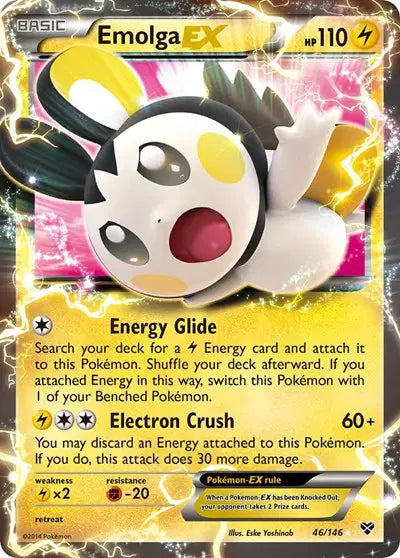 Emolga EX (46/146) XY Base Set