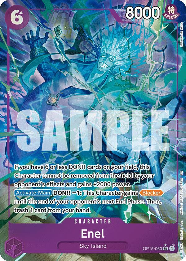Enel (OP15-060) (Alternate Art) Adventure on Kami's Island SR OP15-060
