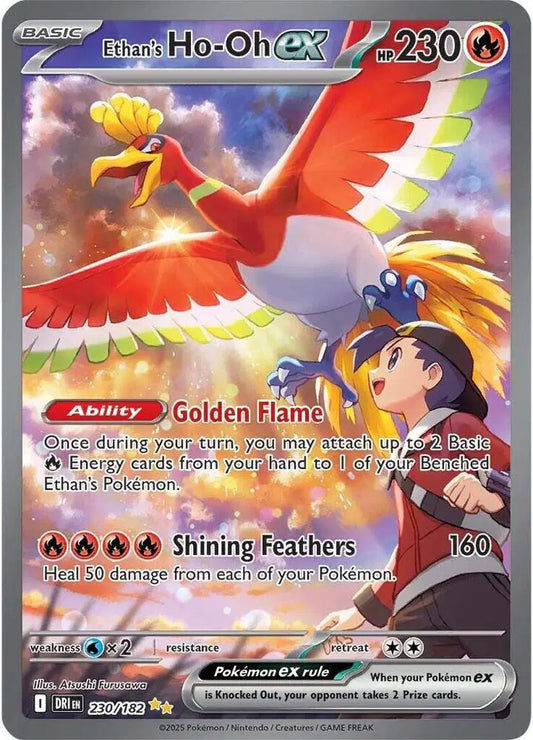 Ethan's Ho-oh ex (230/182) Destined Rivals - Near mint-mint (NM-MT)