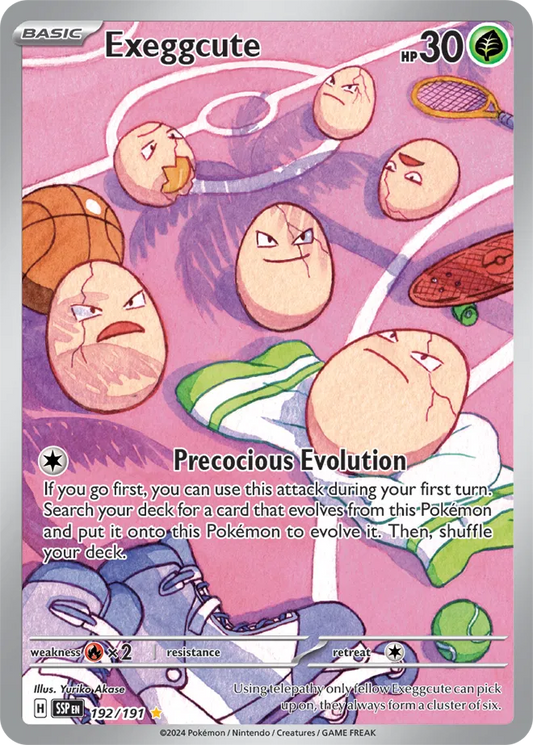 Exeggcute Illustration Rare 192/191 Surging Sparks
