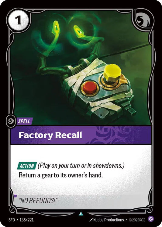 Factory Recall Spiritforged Uncommon • 135/221 Normal