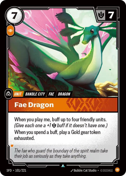 Fae Dragon Spiritforged Uncommon • 101/221 Normal
