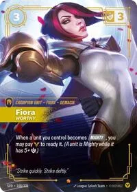 Fiora - Worthy Spiritforged Epic • 180/221 Foil
